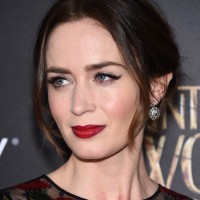 Emily Blunt Loose Updo