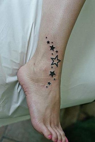 Instep Star Tattoo