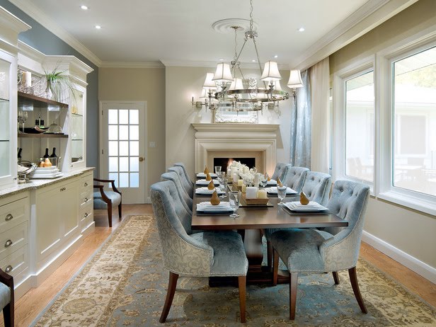 Light Blue Tufted Chairs