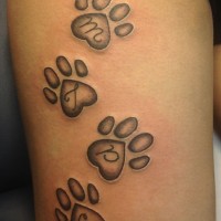 Paw Print Tattoo