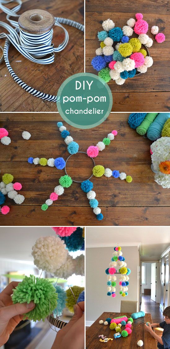 DIY Pom Pom Garlands for Christmas Pretty Designs