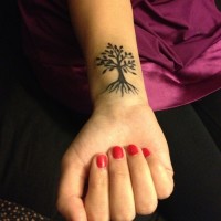 Small Tree Tattoo for Girls