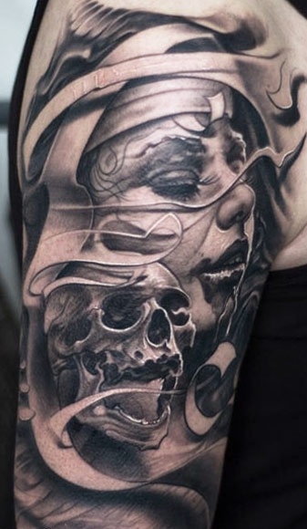 Stylish Skull Tattoo