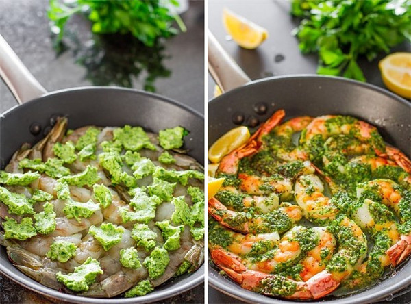 One-Pan Shrimp with Garlic and Parsley Butter