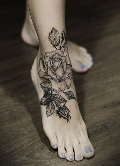 Adorable Rose Tattoo