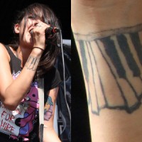 Alexia Rodriguez Piano Tattoo