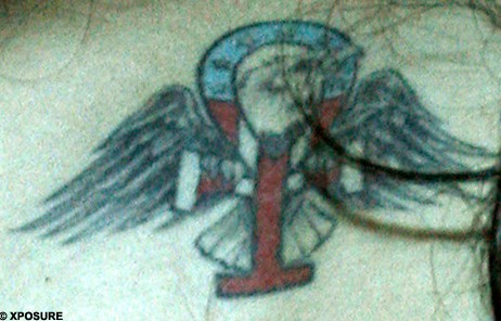 Amy Winehouse tattoos – ankh with wings