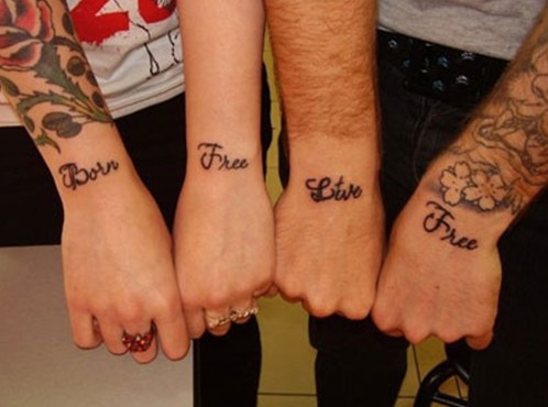 Beth Lucas tattoos - Born Free and Live Free
