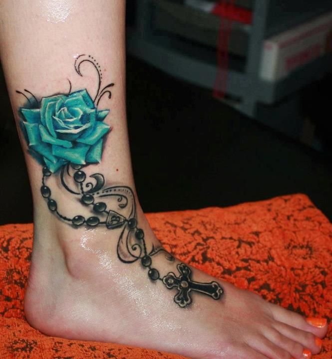 Blue Rose Tattoo