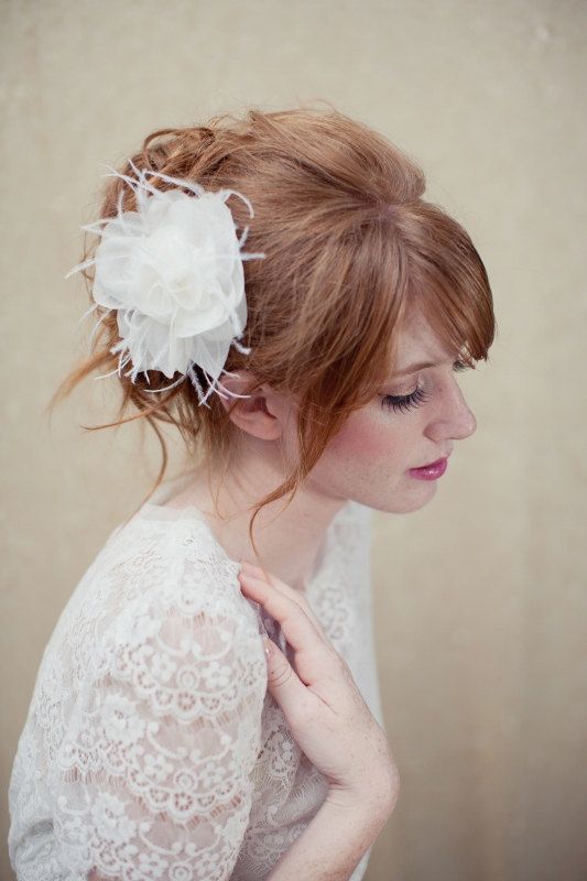 Bridal Hair with Side Part