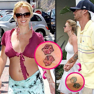 Britney Dice Tattoo