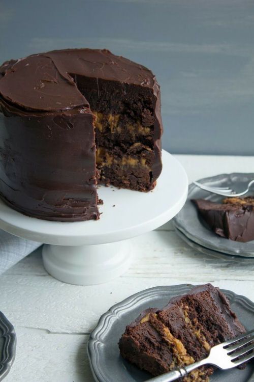 Chocolate Cake with Peanut Butter