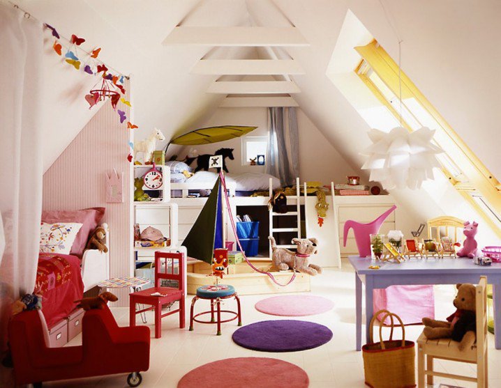 bedroom attic designs pretty rooms cozy bedrooms kinderzimmer dach loft unterm spielzimmer ikea bett pokoj unter playroom space mit fuer