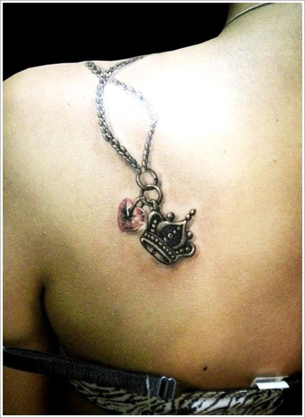 Crown thereby tattoos on the shoulder