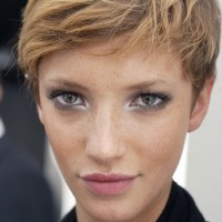 Feathered pixie cut