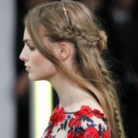 Half-up braids