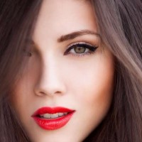 Red Lips and Orange Blush