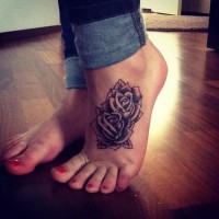 Simple Rose Tattoo