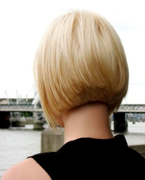 Sleek Bob Hairstyle for Blond Hair