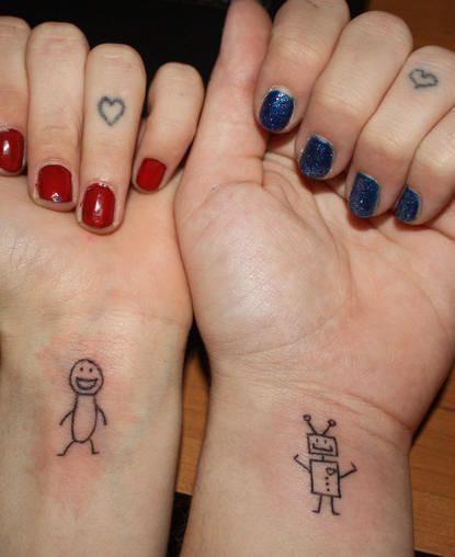 Super Cute Friendship Tattoo