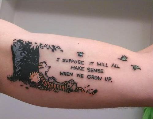 "I suppose it will all make sense when we grow up"