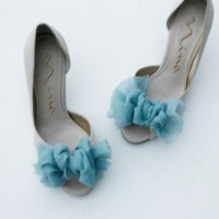 Blue Bow Heels