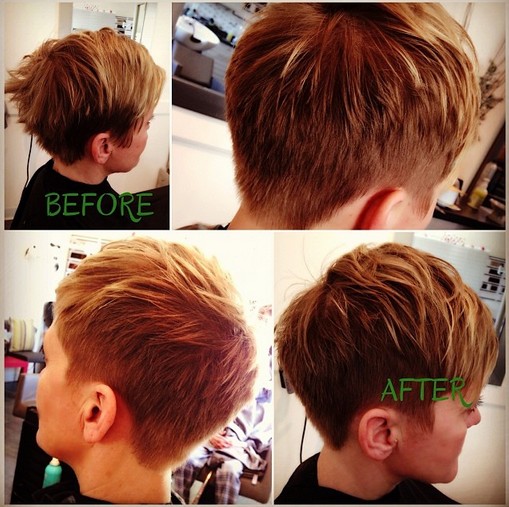 Choppy Short Hairstyle for Thick Hair