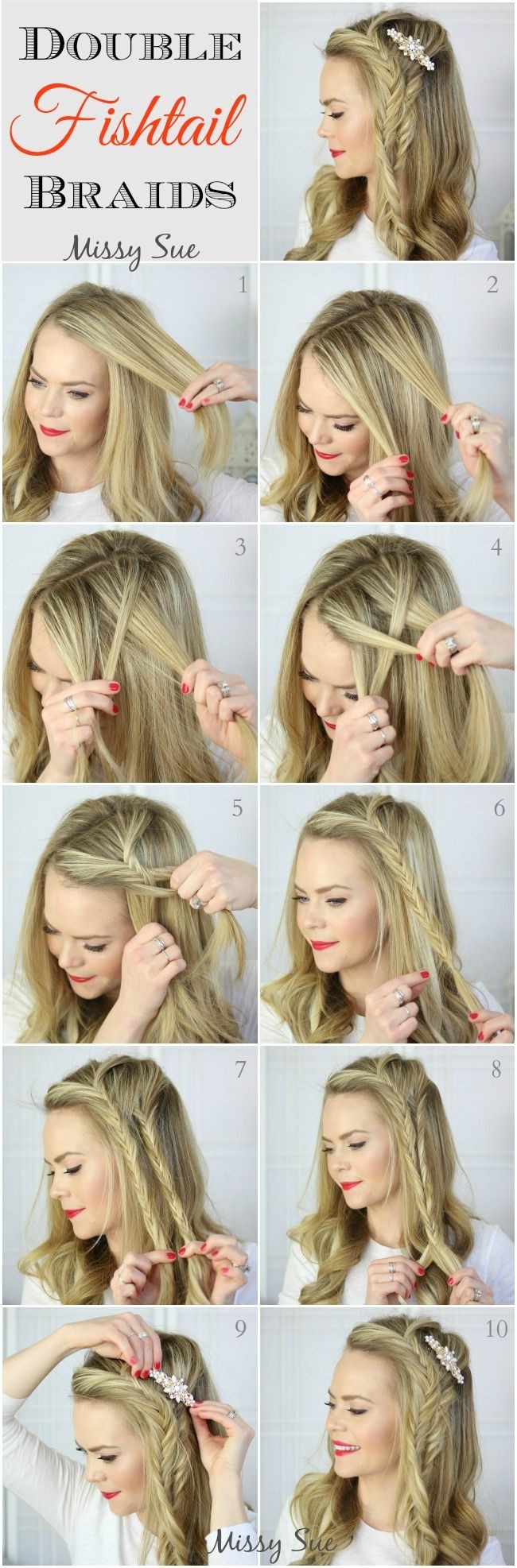 12 Amazing French Braid Hairstyles Tutorials - Pretty Designs