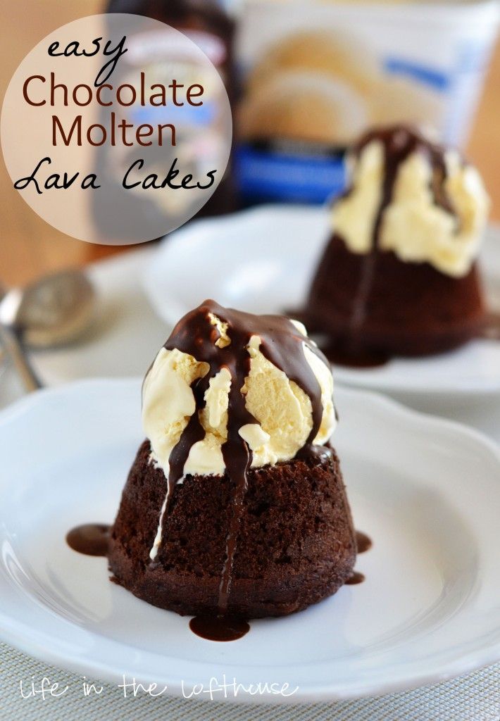 Easy Chocolate Molten Lava Cakes