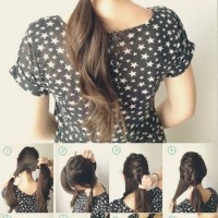 French Braid Ponytail Tutorial