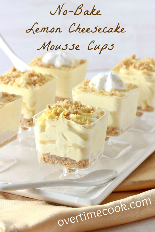 Lemon Cheesecake Mousse Cups