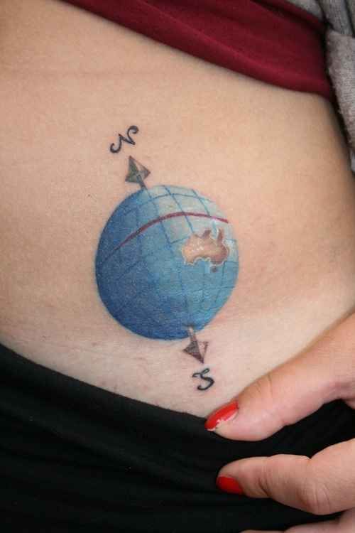 Perfect Lovely Travel Tattoo