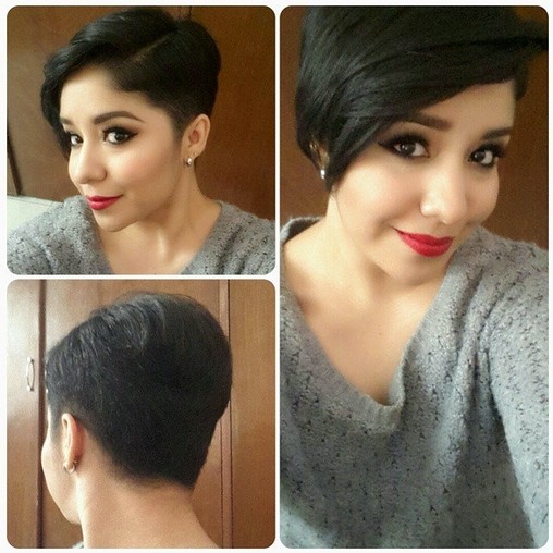 Pixie Haircut with Long Bangs