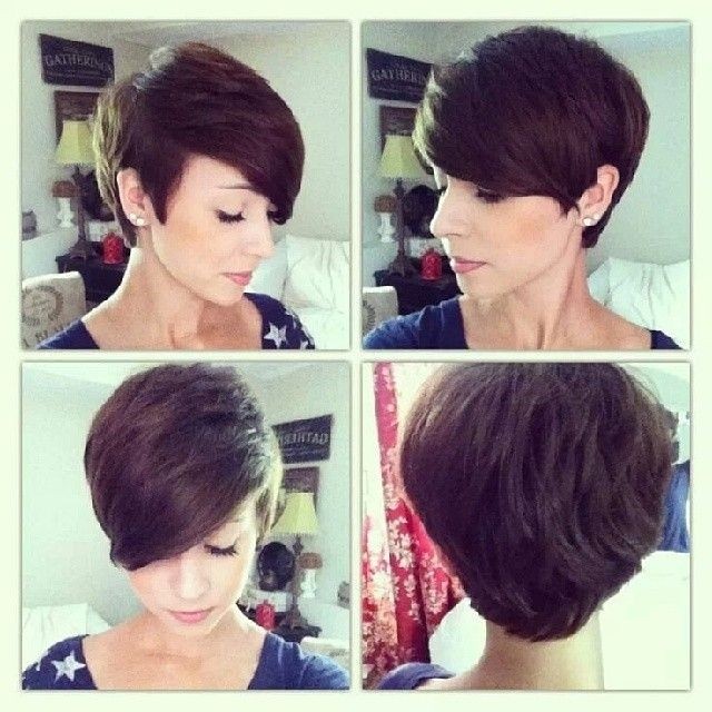 Short Pixie Hairstyle for Oval Face