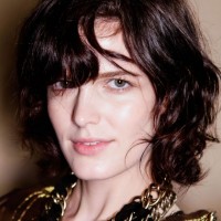 Short Wavy Hairstyle with bangs