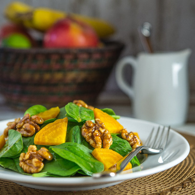 Spinach and Golden Beet Salad