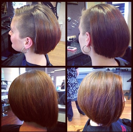 Bob Hairstyle with Undercut