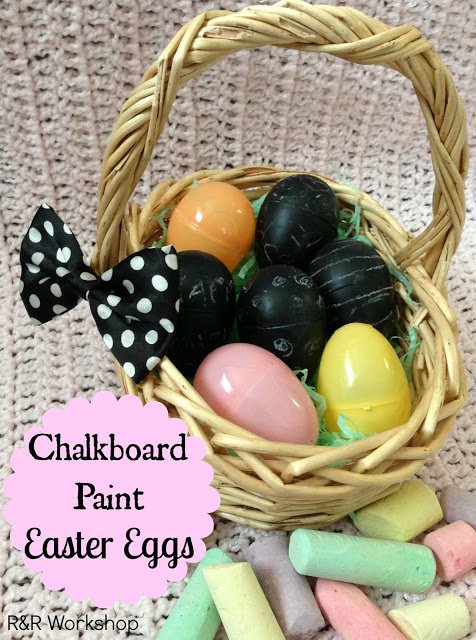 Chalkboard Paint Easter Eggs