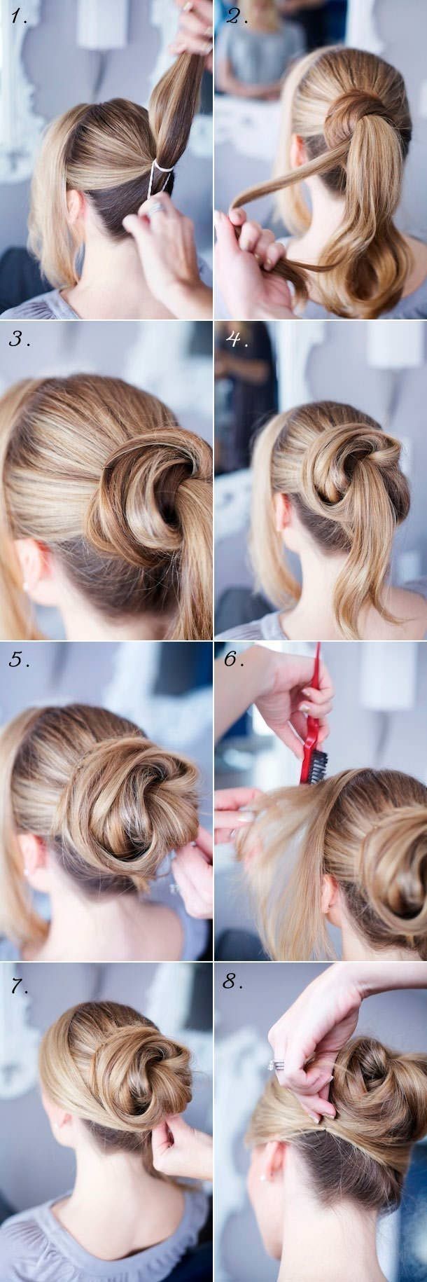 14 Easy Step By Step Updo Hairstyles Tutorials Pretty Designs