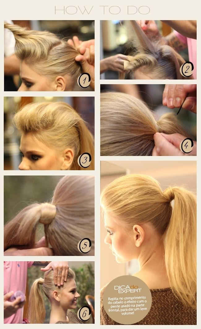 Easy Ponytail Hairstyle for Long Straight Hair