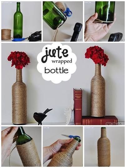 Jute Wrapped Bottles