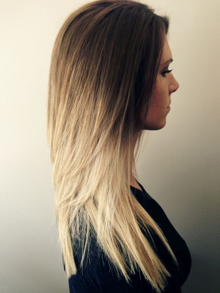 Long Straight Hairstyle for Blond Hair