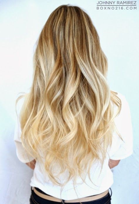 Long Wavy Hairstyle for Blond Hair