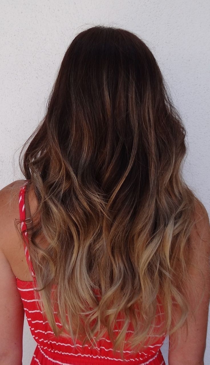 Long Wavy Hairstyle for Ombre Hair