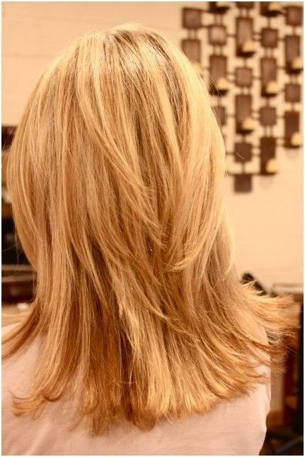 Medium Straight Haircut for Blond Hair