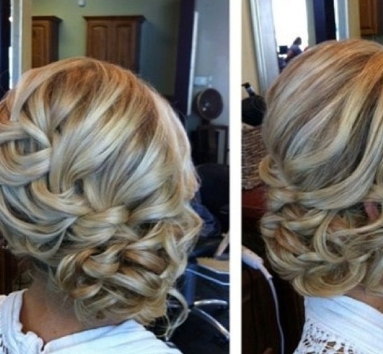 Messy Braided Side Updo