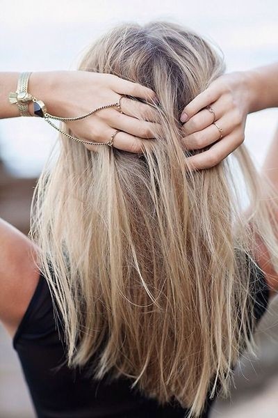 Messy Medium Straight Hairstyle