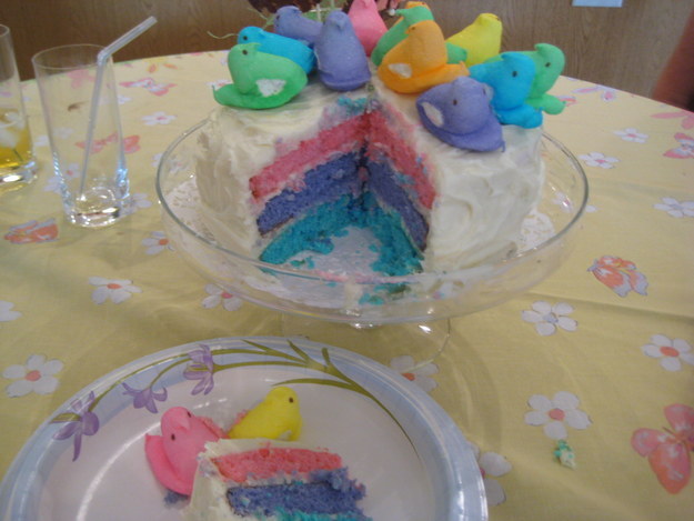 Peeps Easter Cake