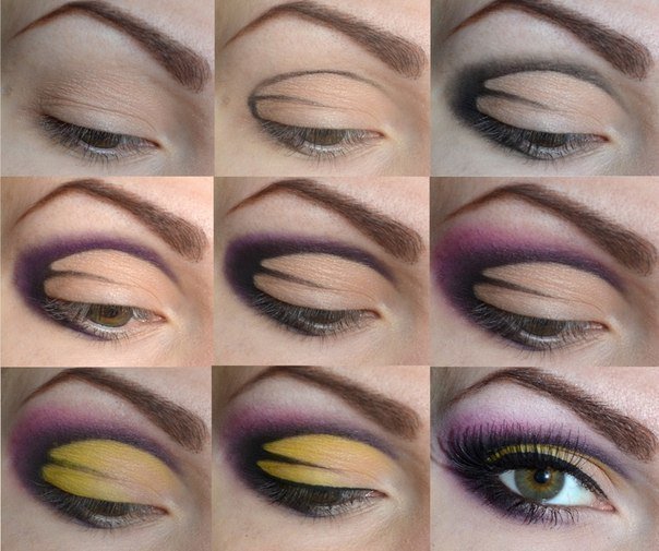 Purple and Yellow Eyeshadow