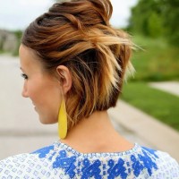 Short Ombre Hairstyle for Thick Hair